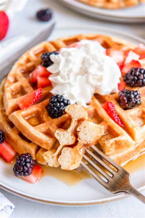 Belgian Waffles Recipe The Cookie Rookie