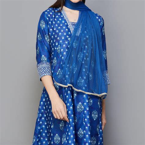 Buy Melange Women Printed Anarkali Kurta Set From Melange At Just Inr 3599 0