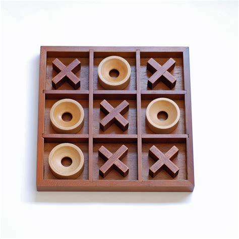 We Games Tic Tac Toe Wooden Board Game Wood Expressions