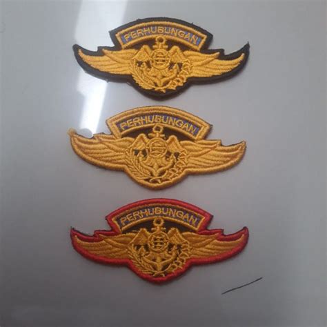 Jual Bedge Bordir Batch Emblem Wings Perhubungan Bordir Timbul List