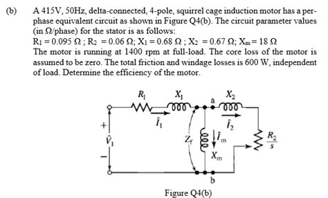 Equivalent Circuit Of Three Phase Induction Machine Circuit Diagram