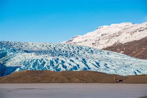 Glacier Flaajokull In Vatnajokull National Park In Iceland Stock Photo