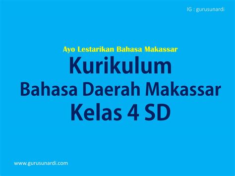 Buku Bahasa Daerah Makassar Kelas Sd Koleksi Gambar