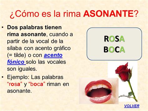 Rimas De Palabras Asonantes Rimas Asonante Y Consonante Recursos