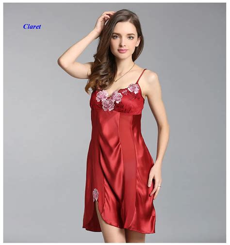 New Arrival Lady Pure Silk V Neckline Sexy Lace Nightgown 100 Silk