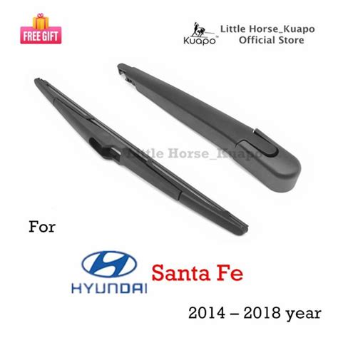 ZR 2014 To 2018 Hyundai Santa Fe Rear Wiper Assembly Set Arm Blade Nut