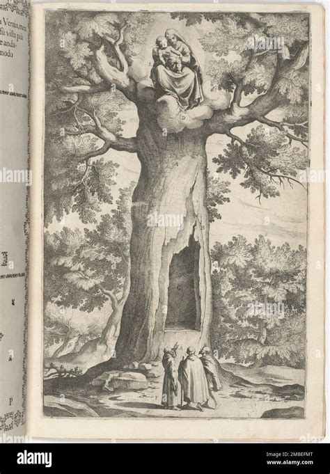 Apparition Of The Virgin In The Beech Tree Plate P Hi Res Stock