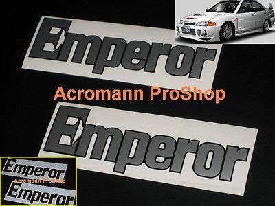 X Inch Cm Emperor Decal Sticker Initial D Evolution Evo Iii Iv