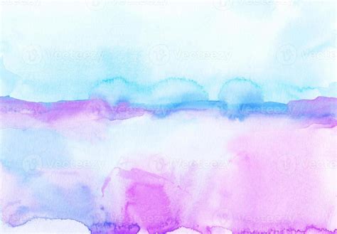 Abstract Pastel Pink Purple And Blue Watercolor Background Texture