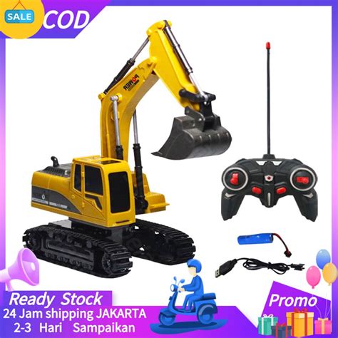 Jual Mainan Mobil Remot Kontrol RC Beko Excavator Truck Model RC Remote