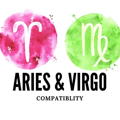 The Aries And Virgo Logo Is Painted In Watercolor On A White Background