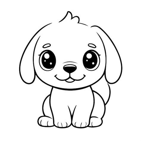 Premium Vector Cute Vector Illustration Beagle Drawing For Kids Page