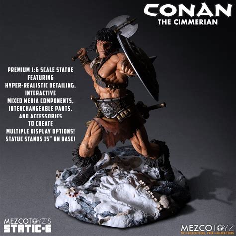 Mezco S Static 6 Conan The Cimmerian Figures