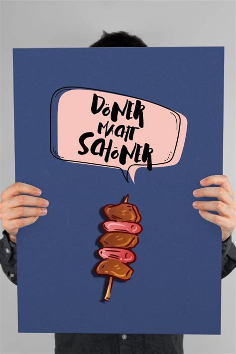 D Ner Macht Sch Ner D Ner Kebab Poster Doner Kebap Print Funny