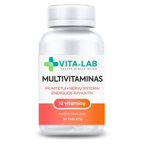 VITA LAB maisto papildas Multivitaminas 12 komponentų N90