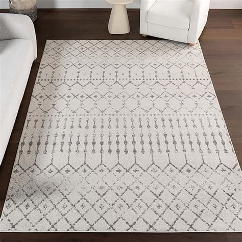 Amazon NuLOOM 8x10 Moroccan Blythe Area Rug Grey Faded Bohemian