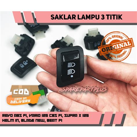 Jual Saklar Lampu Titik Fungsi Tec Beat Scoopy Supra Blade Revo