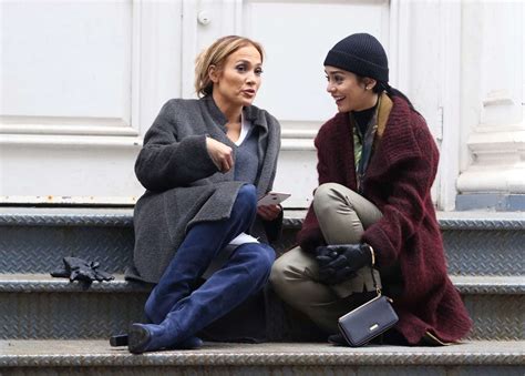 Jennifer Lopez And Vanessa Hudgens Filming Second Act 17 Gotceleb