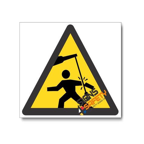 Nosa Sabs Industrial Swinging Objects Hazard Sign Hazard Safety