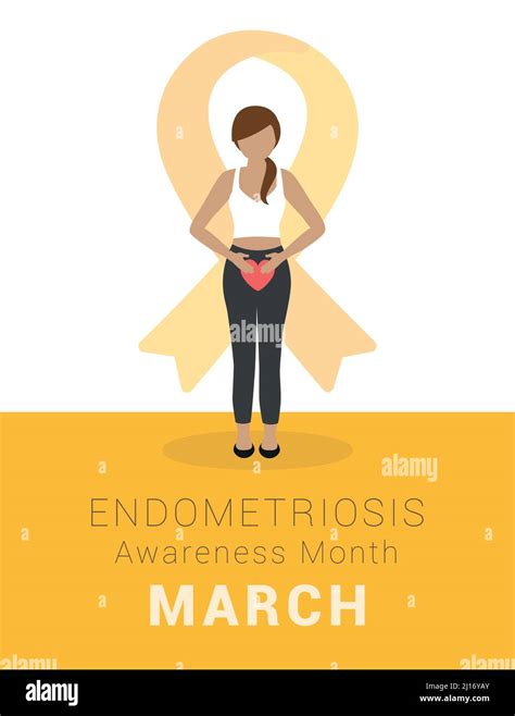 National Endometriosis Awareness Month March Info Graphic Stock Vector Image And Art Alamy