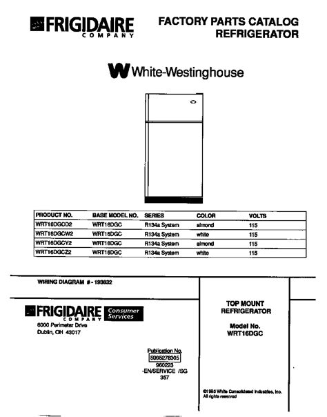 [DIAGRAM] White Westinghouse Refrigerator Wiring Diagram - MYDIAGRAM.ONLINE