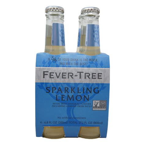 Fever Tree Sparkling Lemon 68 Oz 4 Pack