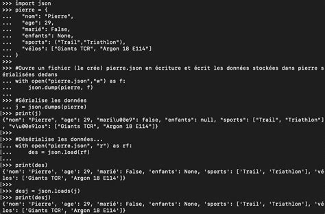 L échange de données en Python avec le module Json Pierre Giraud