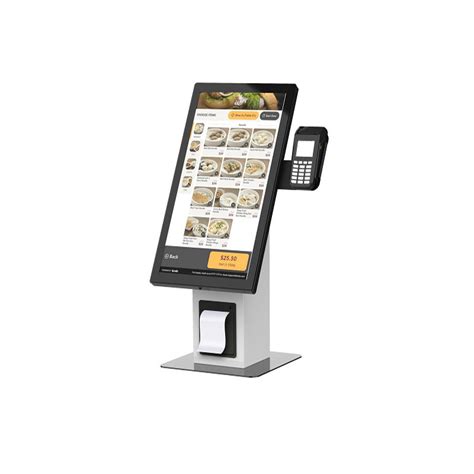 Interactive Standing Digital Signage Self Ordering Restaurant Kiosk