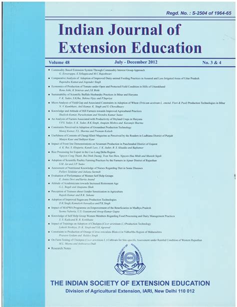 Performance And Adoption Of Improved Production Technology Of Sesame