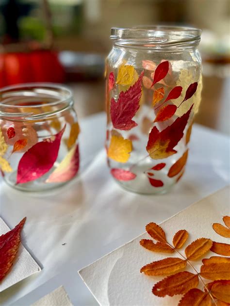 Our Fall Leaves Lantern Craft Maria Arefieva