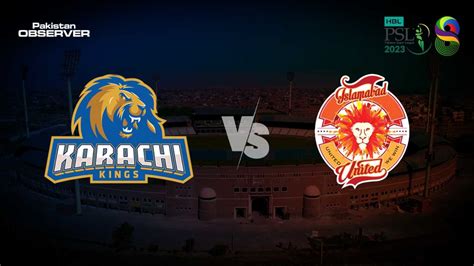 Psl Match Islamabad United Vs Karachi Kings All You Need To Know