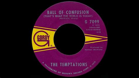 The Temptations Ball Of Confusion 1970 Extended Meow Mix Youtube