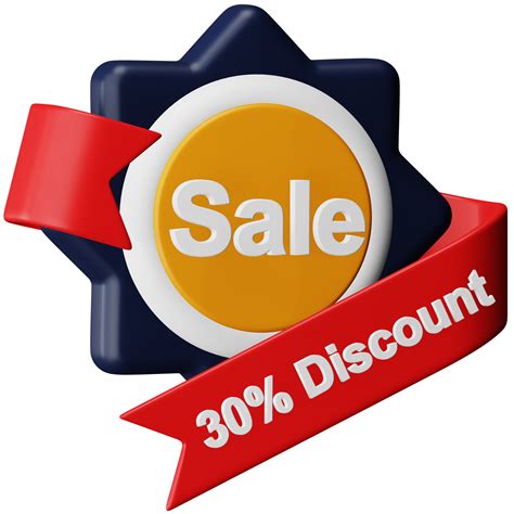 Sale Sign 3d Rendering Isometric Icon 13363971 Png