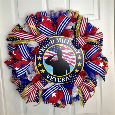 Proud Military Veteran Wreath Show Your Support For Veterans