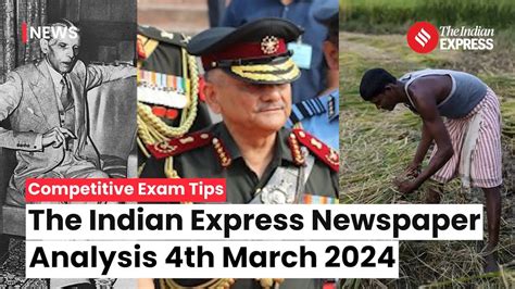 Indian Express Editorial Analysis March Indian Express For