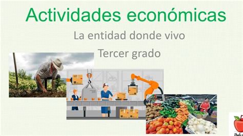 Las Actividades Economicas La Entidad Donde Vivo Aprende Desde