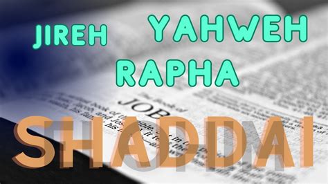 Yahweh Rapha Elohim Shaddai Jireh Adonai Chorus 1 Hour YouTube