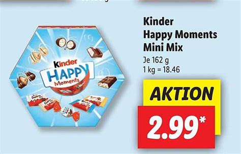Kinder Happy Moments Mini Mix Angebot Bei Lidl 1prospektede