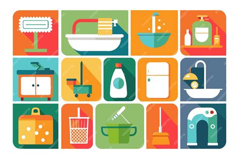 Premium Vector Bathroom Icon Set Full Vector Illustration Outline