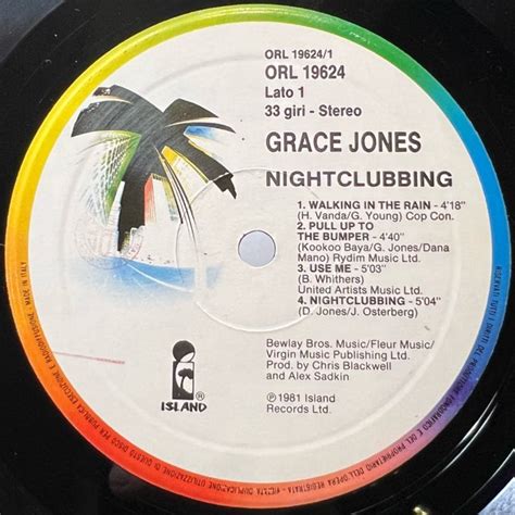 Grace Jones Nightclubbing LP