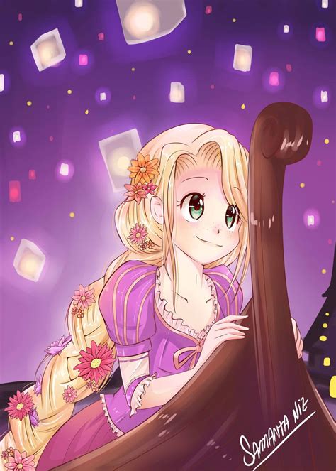 Tangled Fan Art By Samanta Niz Keitenstudio Tangled Rapunzel Disney