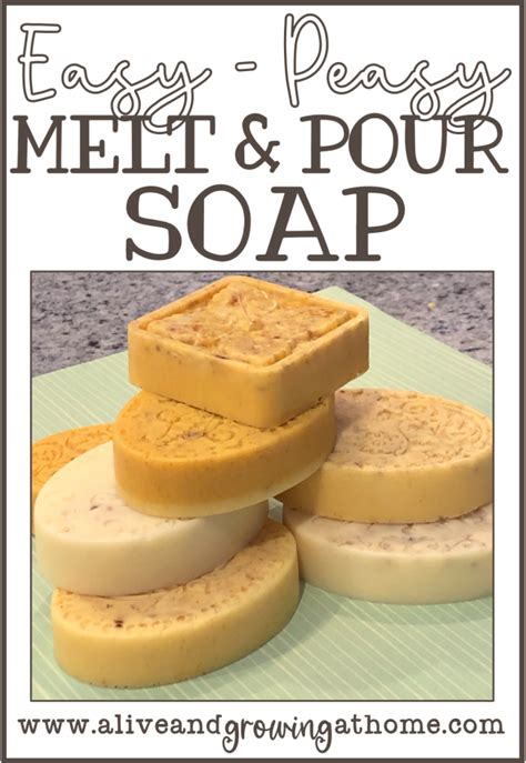 Easy Melt And Pour Soap Recipe Alive And Growing At Home