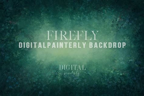 Firefly Hand Painted Digital Backdrop For Photographers Overlay Etsy