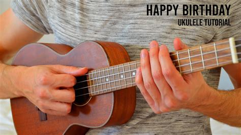 Happy Birthday Easy Ukulele Tutorial With Chords Lyrics Youtube