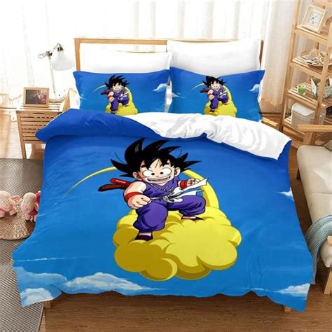 Parure De Lit Housse De Couette Dragon Ball Z Pi Ces Avec Taie