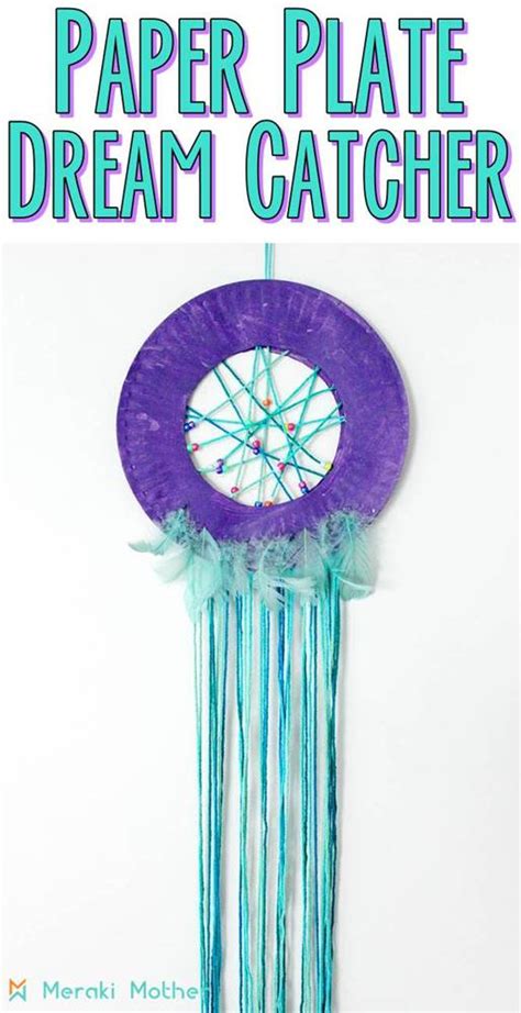 Paper Plate Dream Catcher Craft For Kids Meraki Mother