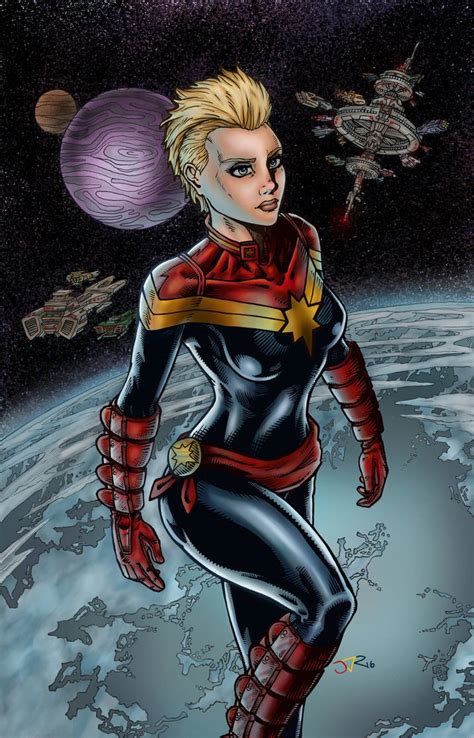 Captain Marvel Colors By Revolvercomics On Deviantart