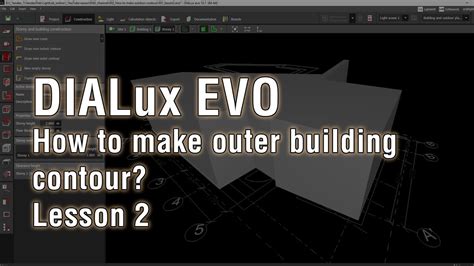 DIALux EVO Basics Lesson 2 How To Make An Outer Building Contour