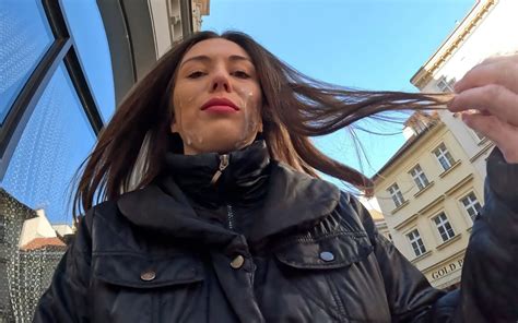 Horny Babe Pisses Herself Walking Through Prague After Rough Face Fucking FemeFun