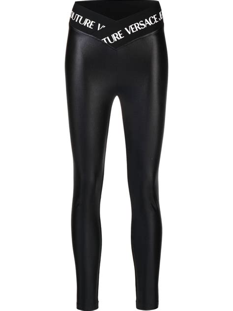 Buy Versace Logo Waistband Leggings Black At 29 Off Editorialist